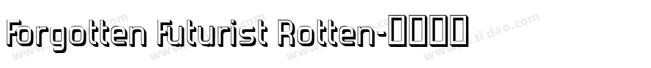 Forgotten Futurist Rotten字体转换